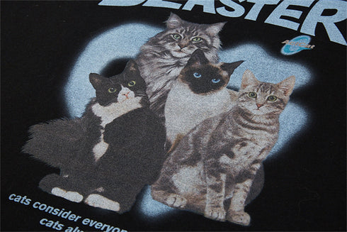 Kitty Letter Cartoon Print T-shirt